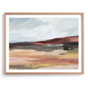 Red Earth Landscape Abstract Print