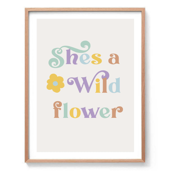 She's a Wildflower Print