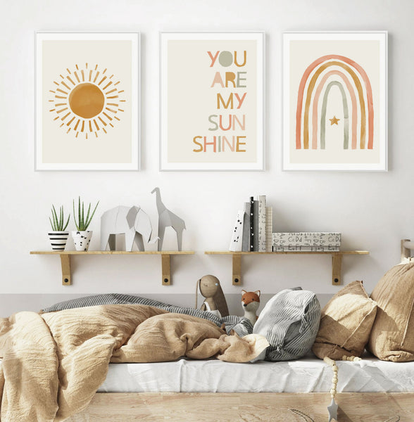 You Are My Sunshine Trio Prints - Set of 3