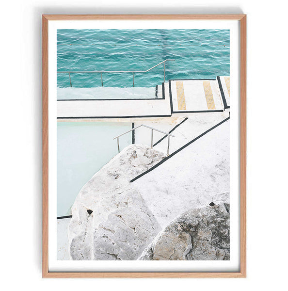 By The Pool Abstract Print-Art for Interiors-Online Framed-Australian Made Wall Art-Milk n Honey Designs
