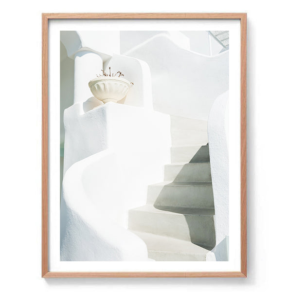 White Stairs Print-Art for Interiors-Online Framed-Australian Made Wall Art-Milk n Honey Designs