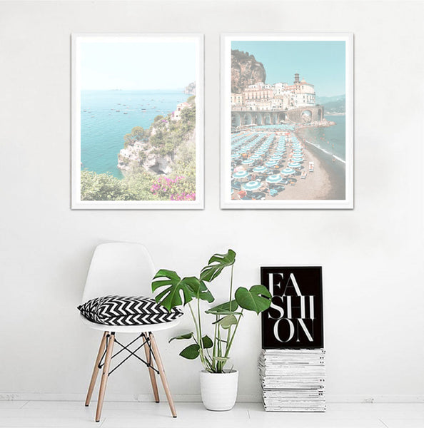 Amalfi Dreams Print-Art for Interiors-Online Framed-Australian Made Wall Art-Milk n Honey Designs