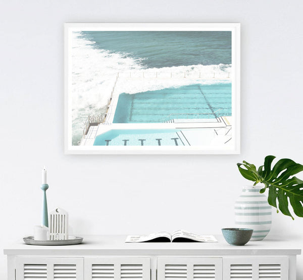 Bondi Pools Photography Print-Art for Interiors-Online Framed-Australian Made Wall Art-Milk n Honey Designs