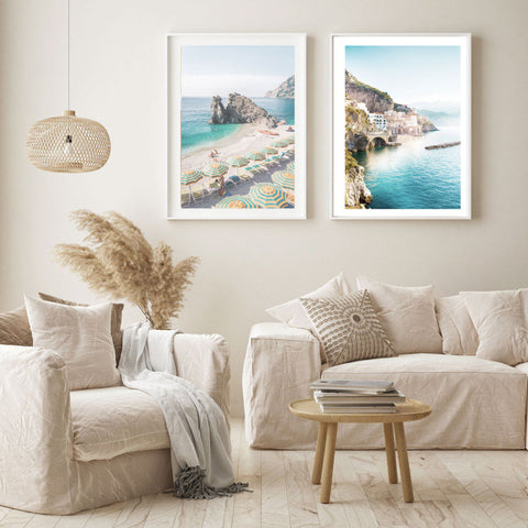 Italian Coastal Prints Set of 2