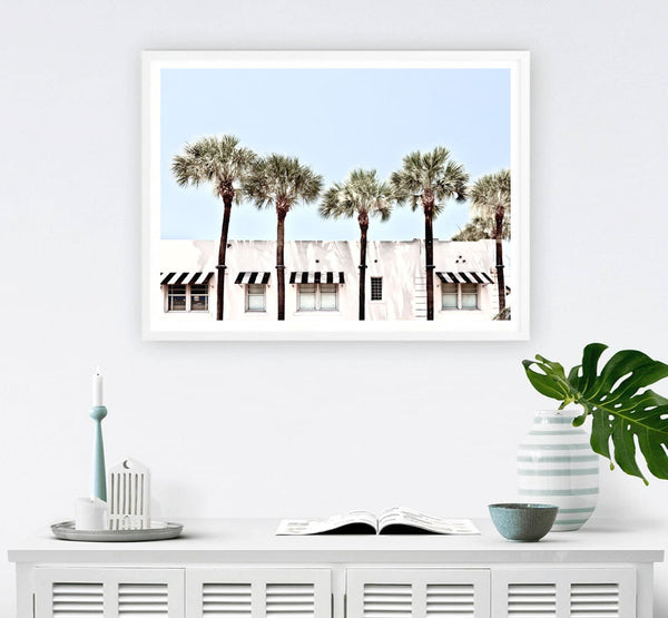 Miami Palms Unframed 50x70 Print