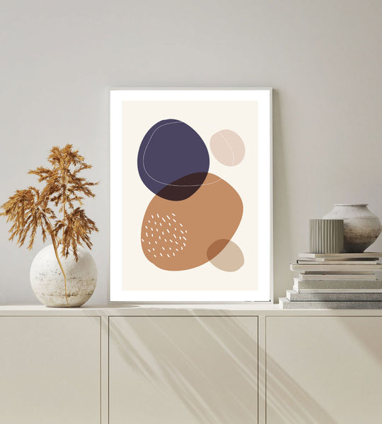 Minimal Abstract Circles Print-Art for Interiors-Online Framed-Australian Made Wall Art-Milk n Honey Designs