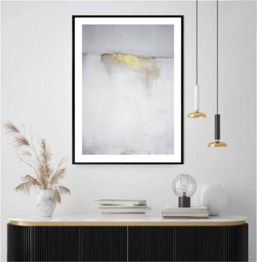 On the Horizon II Abstract Print-Art for Interiors-Online Framed-Australian Made Wall Art-Milk n Honey Designs