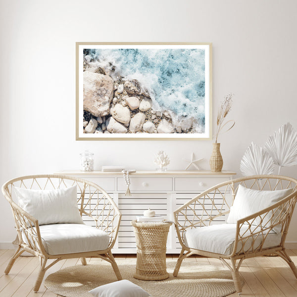 Ocean Textures Print-Art for Interiors-Online Framed-Australian Made Wall Art-Milk n Honey Designs