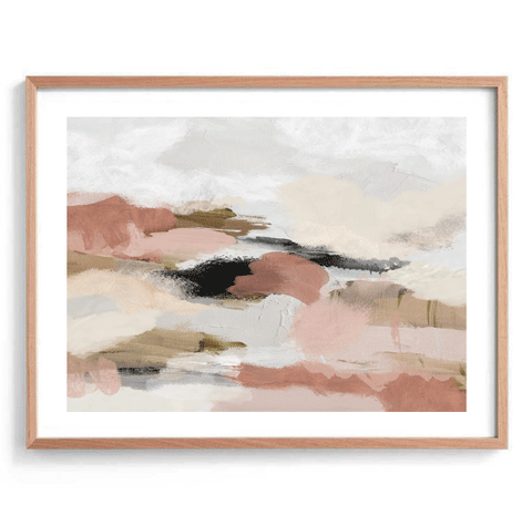 Terracotta Landscape Abstract Print