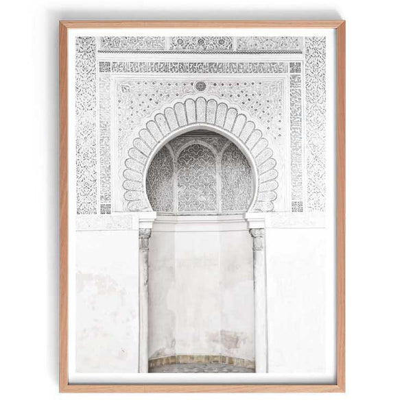 White Moroccan Door Unframed 50x70cm-Art for Interiors-Online Framed-Australian Made Wall Art-Milk n Honey Designs