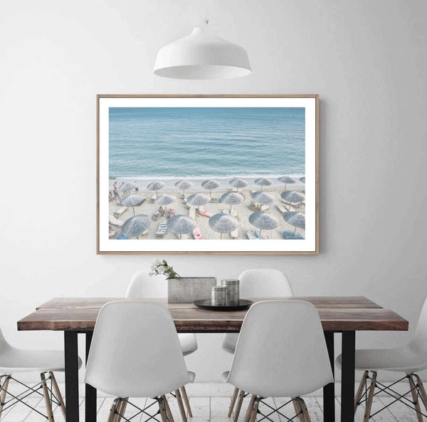 Beach Days Print-Art for Interiors-Online Framed-Australian Made Wall Art-Milk n Honey Designs